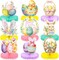 9Pcs Easter Centerpieces for Tables,Colorful Easter Centerpiece Table Decorations Cute Bunny Egg Honeycomb Centerpieces for Spring Happy Easter Rabbit Photo Prop Party Supplies